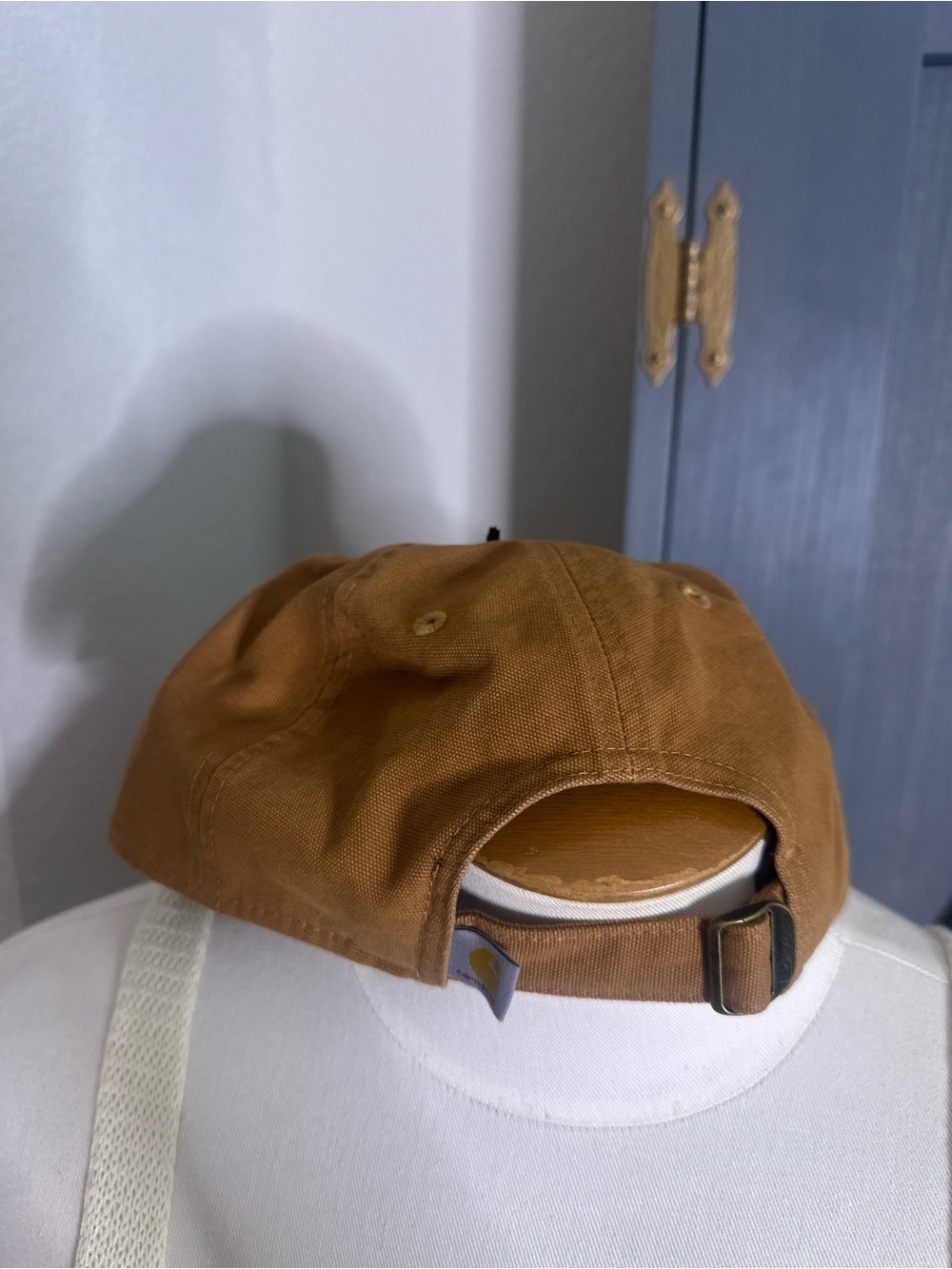 NWT Carhartt Brown Canvas Logo Cap - Picture 2 of 3